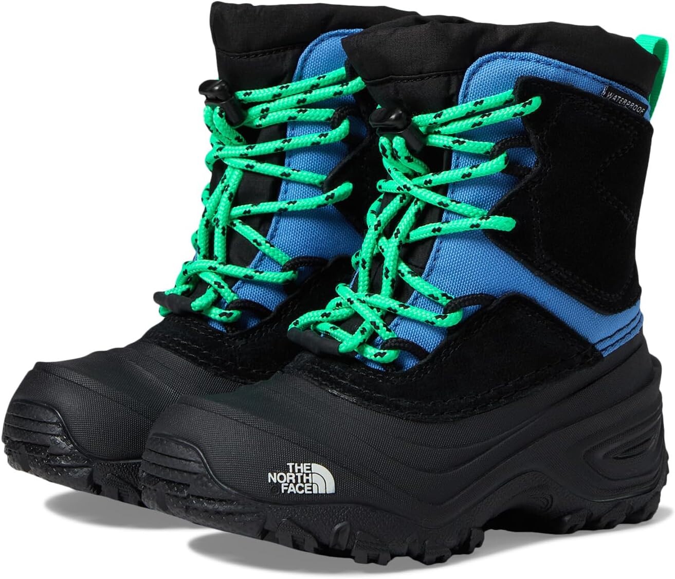 

Зимние ботинки Alpenglow V Waterproof The North Face, цвет Optic Blue/TNF Black