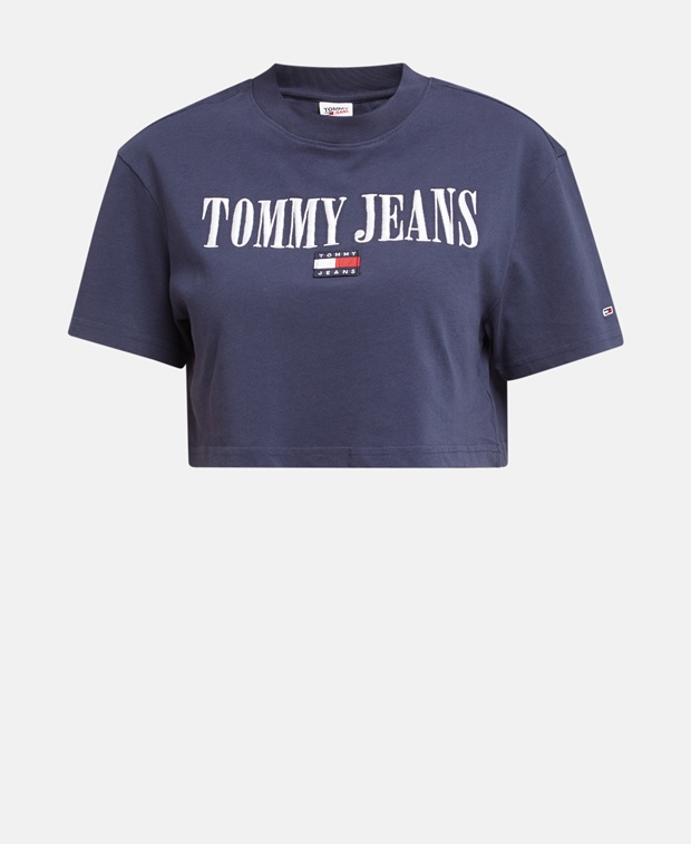 

Укороченный лонгслив Tommy Hilfiger, темно-синий