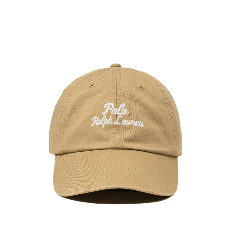 

Бейсболка Embroidered Twill Ball Cap Polo Ralph Lauren, цвет cafe tan
