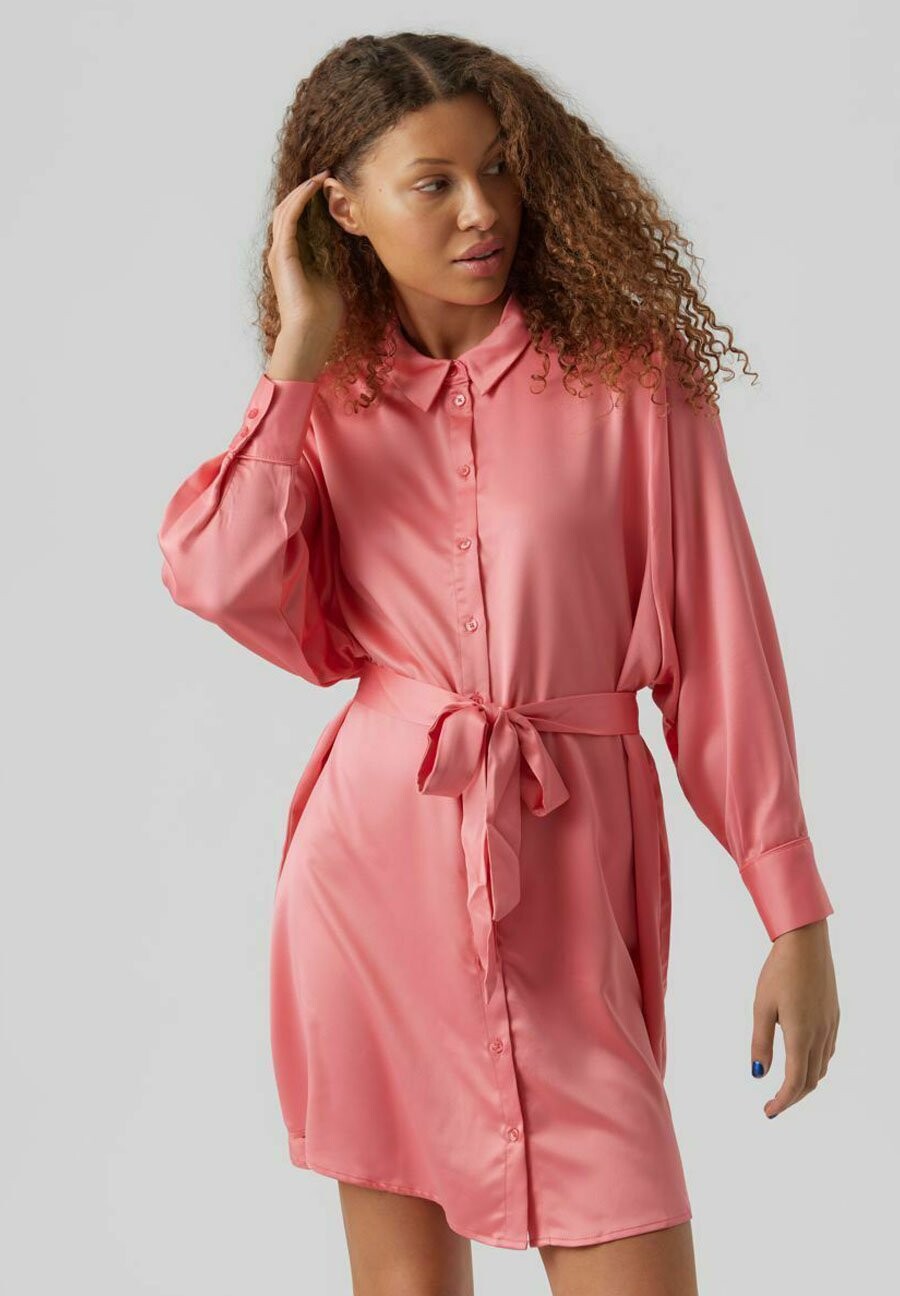 

Платье-рубашка Vero Moda, розовый