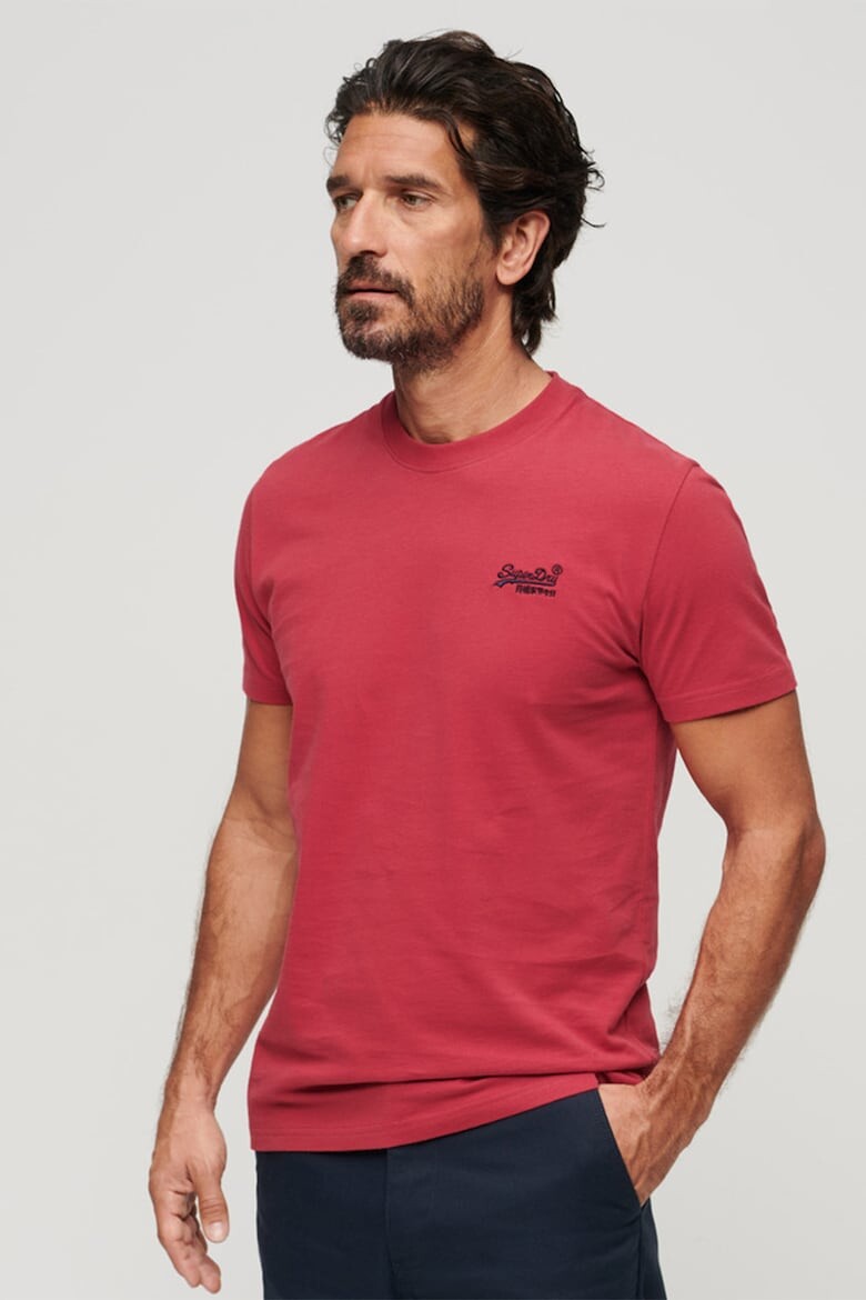 

Винтажная футболка из хлопка Superdry, красный