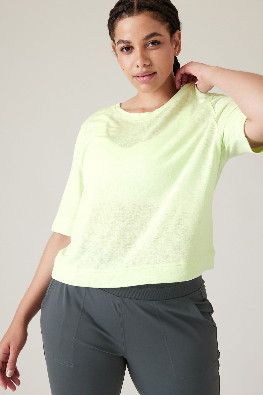 

Футболка Безмятежный ветерок Athleta, зеленый