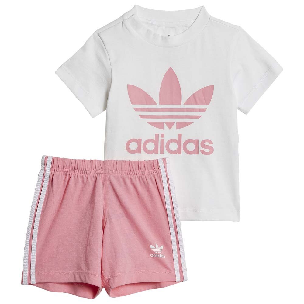 

Футболка adidas Originals Trefoil, розовый