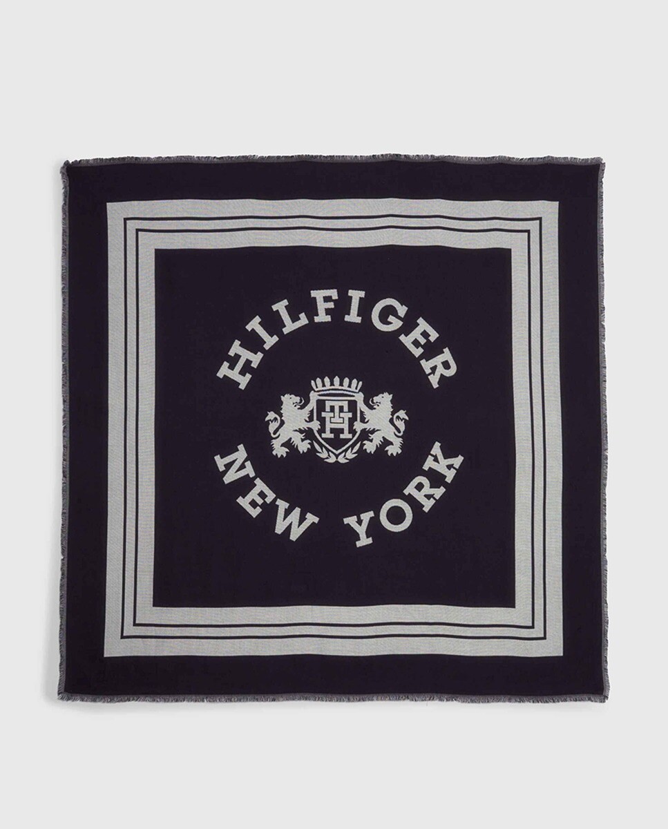 

Легкий шарф Tommy Hilfiger с гербом TH Tommy Hilfiger, темно-синий