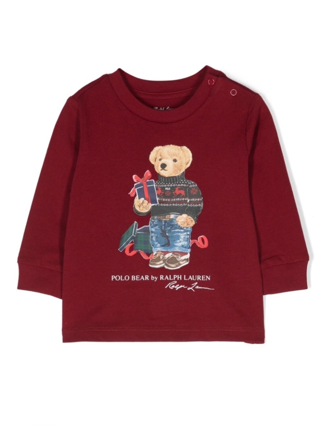 

Ralph Lauren толстовка с принтом Polo Bear, красный