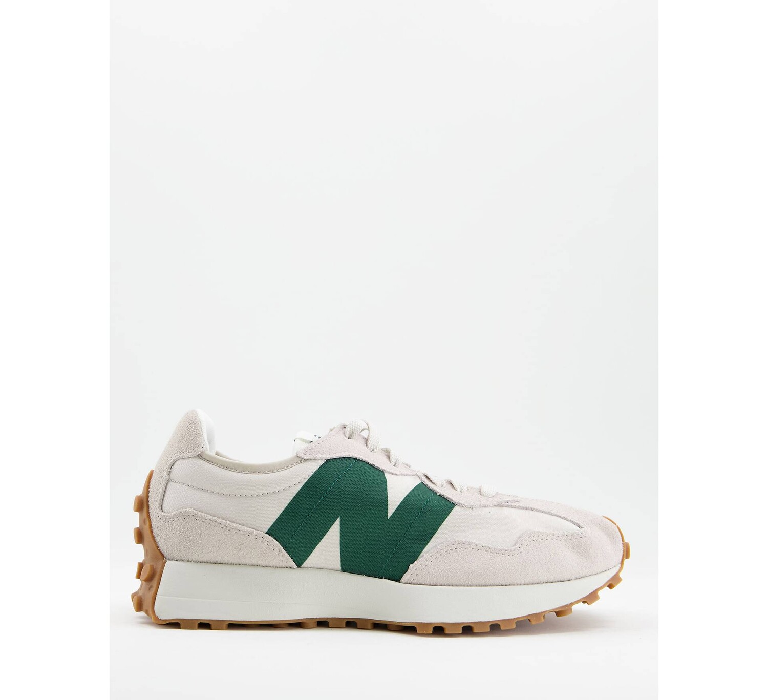 

Бело-зеленые кроссовки New Balance 327, Зеленый