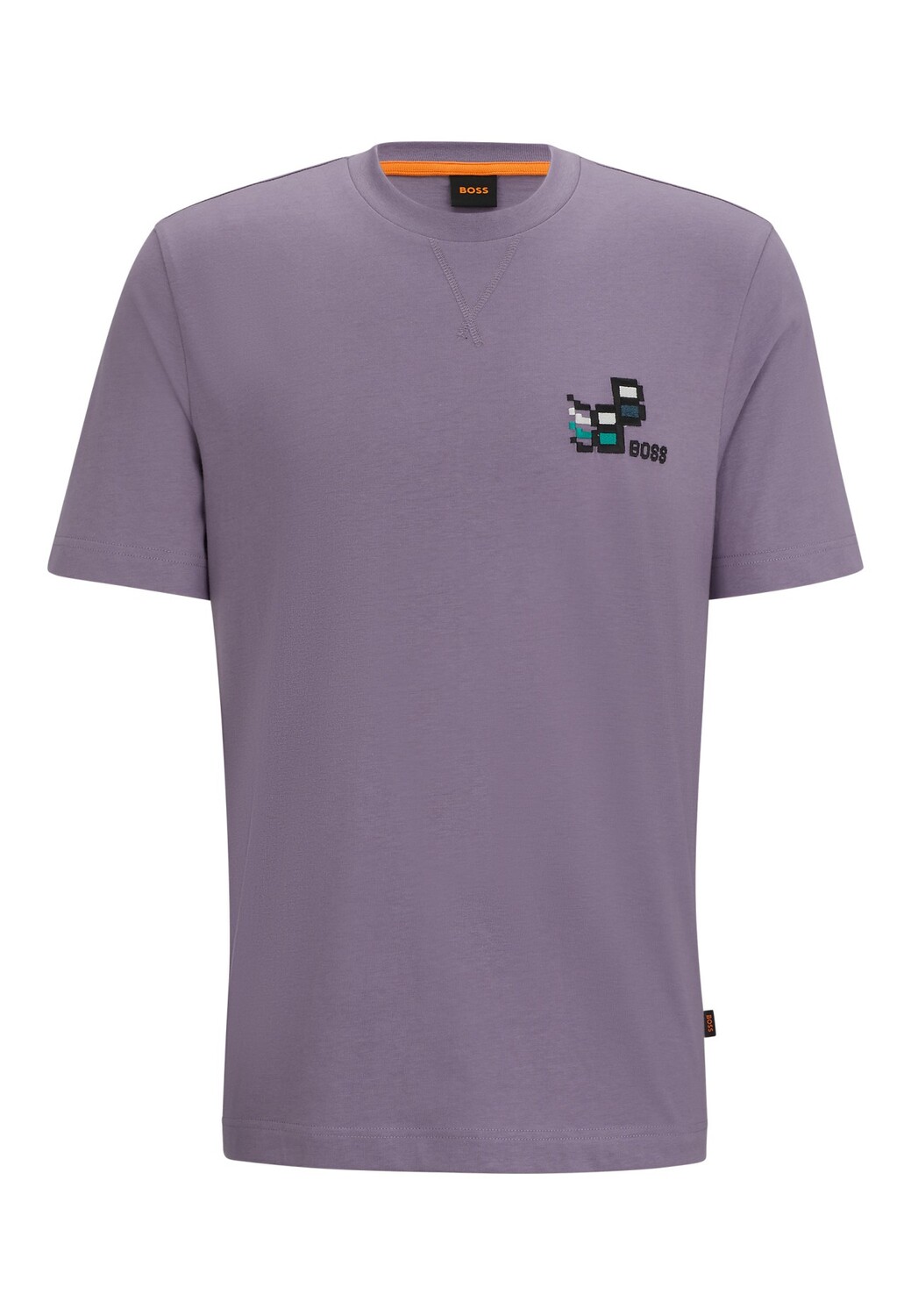 

Футболка BOSS TEGLITCHLOGO Relaxed Fit, фиолетовый