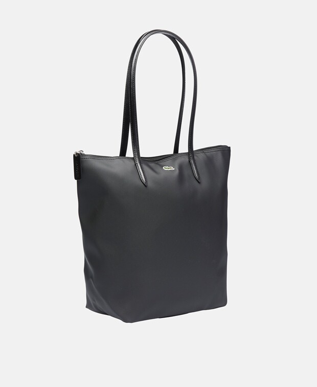

Кожаная сумка-тоут Lacoste, черный