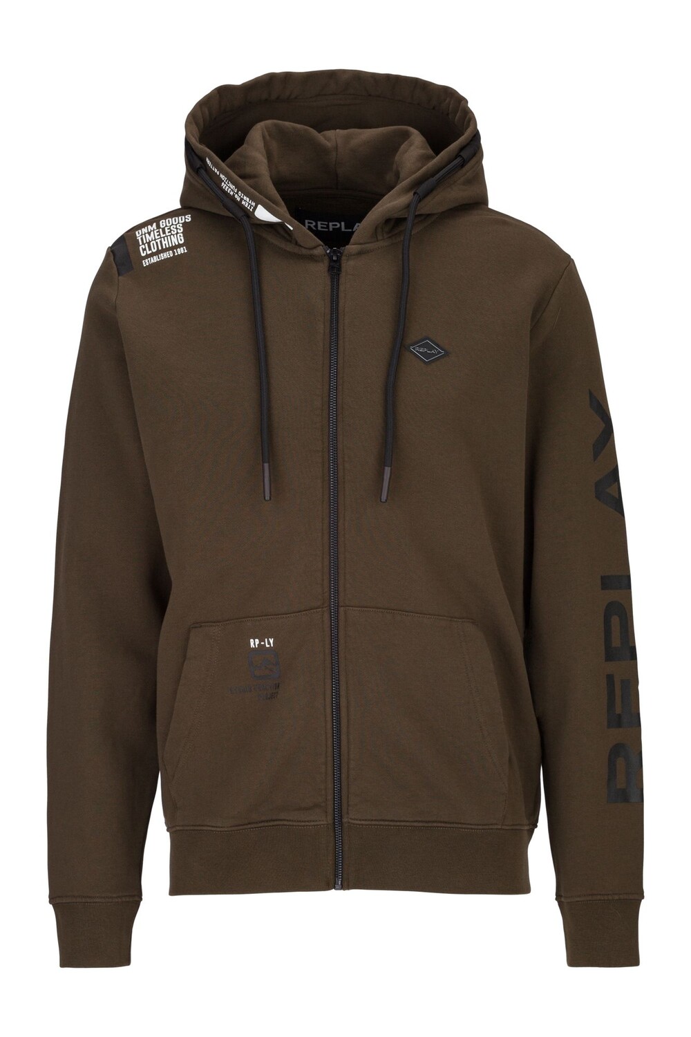 

Толстовка Replay Kapuzen Cotton Fleece, зеленый