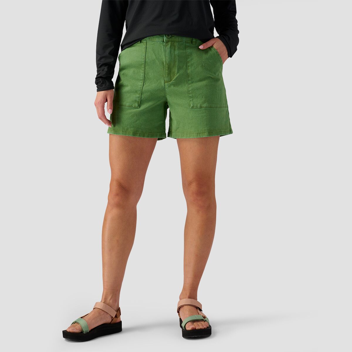 Короткие шорты с накладными карманами venture Stoic, цвет cactus