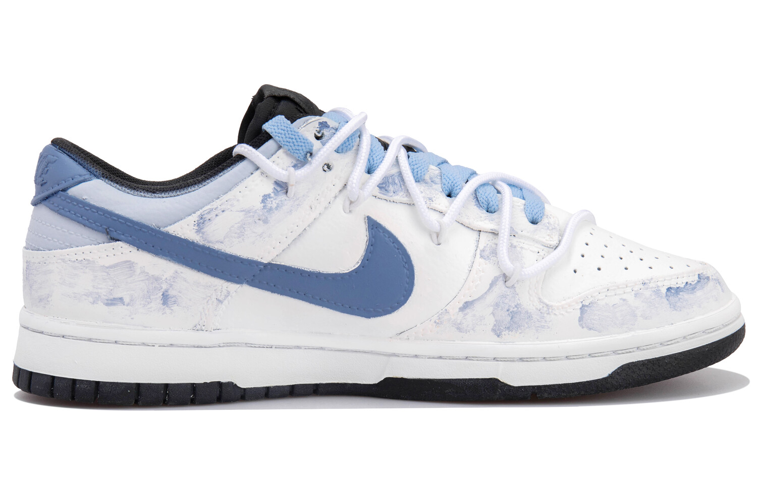 

Кроссовки Nike Dunk Skateboarding Shoes Women's Low-top White/blue, белый/синий