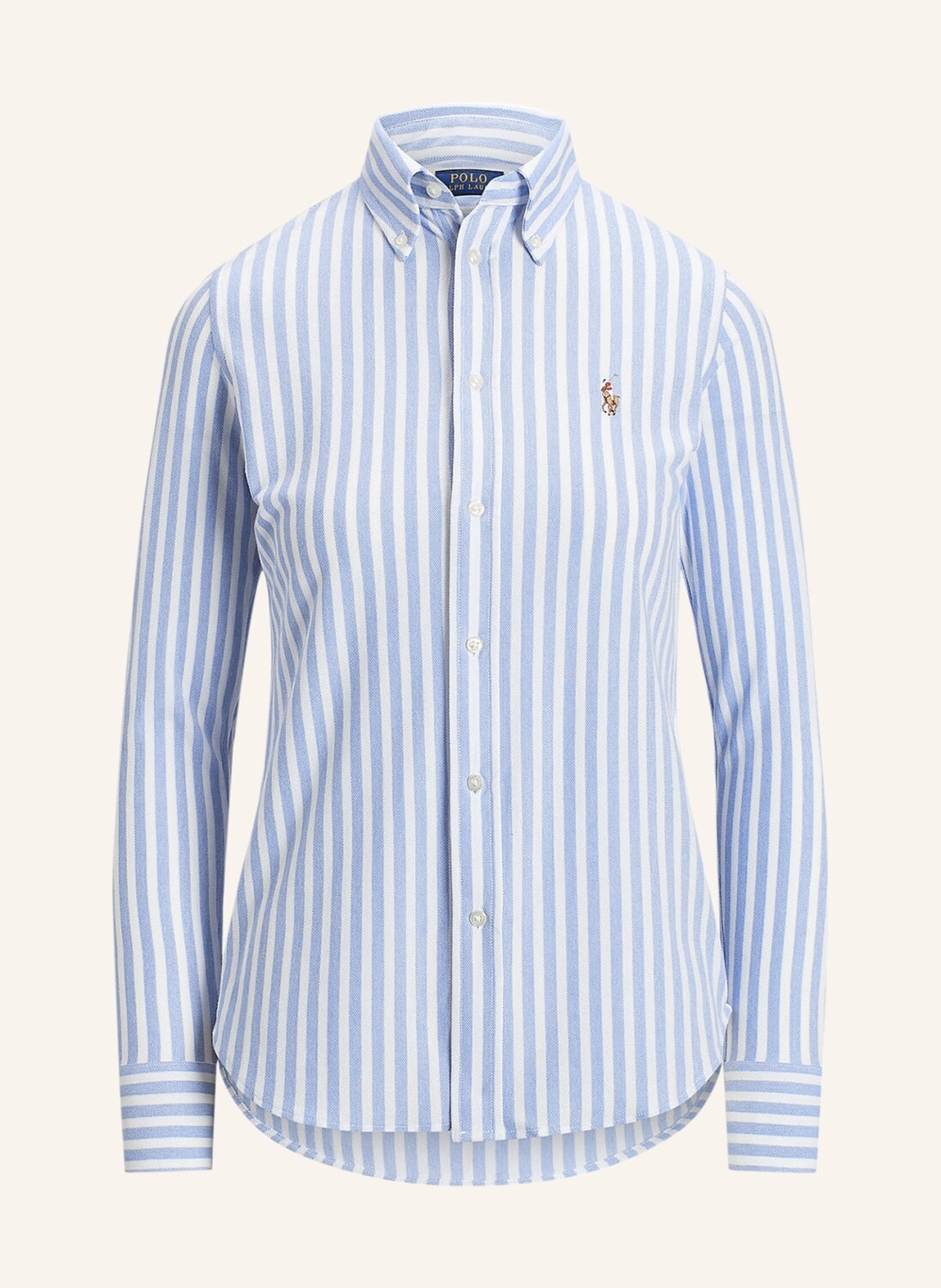 

Блуза рубашка POLO RALPH LAUREN aus Piqué, белый