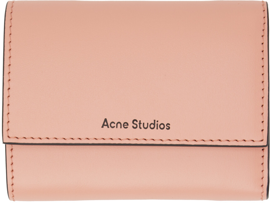 

Розовый складной кошелек Salmon Acne Studios
