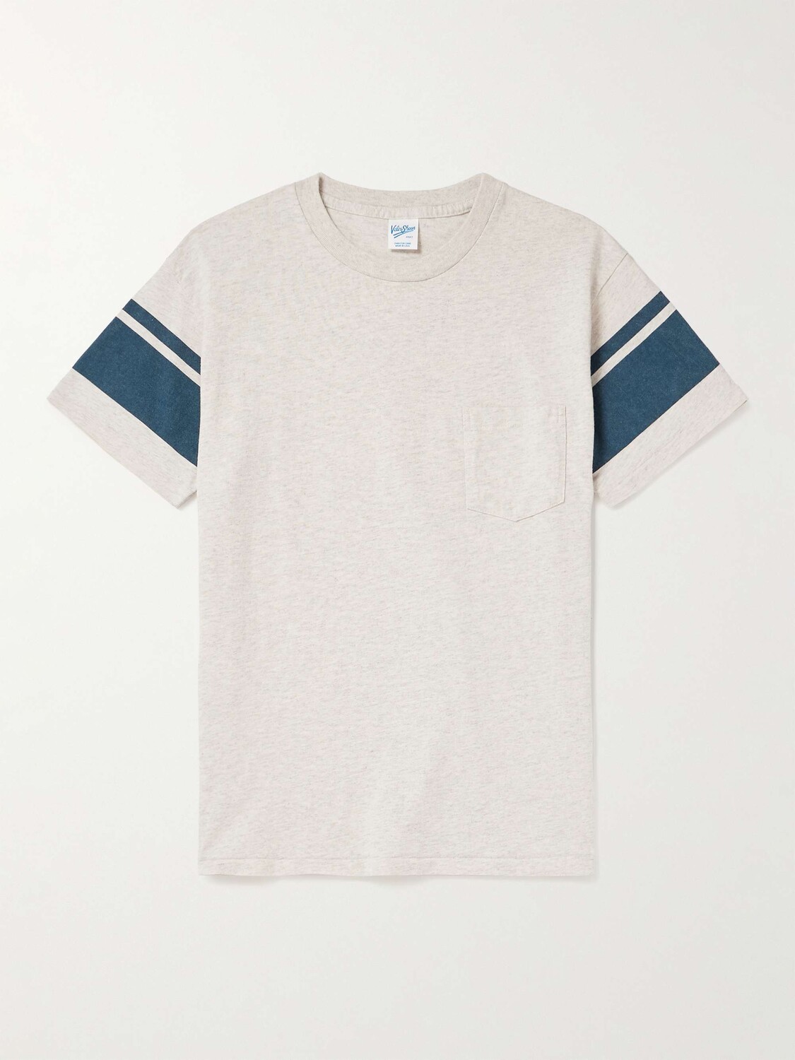 

Футболка College Arm из хлопкового джерси VELVA SHEEN, серый