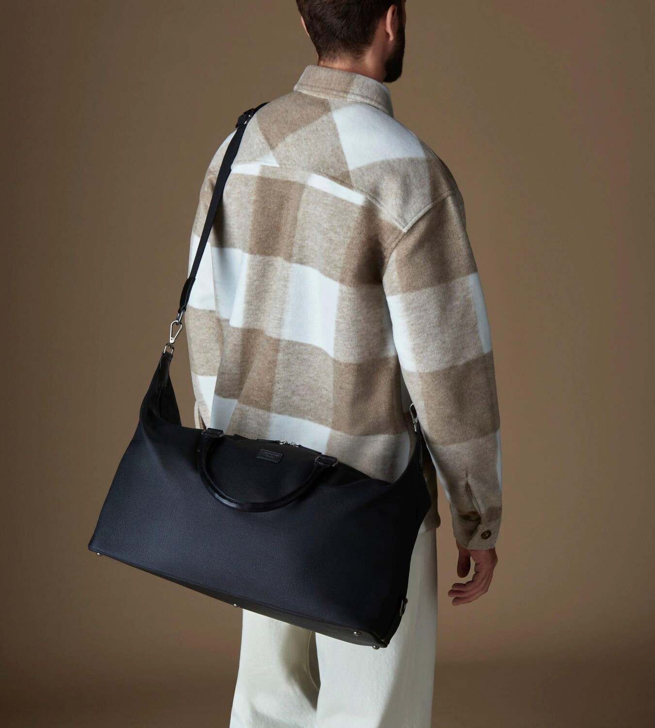

Выходная сумка Grantham из вощеной парусины и кожи OSPREY LONDON, черный