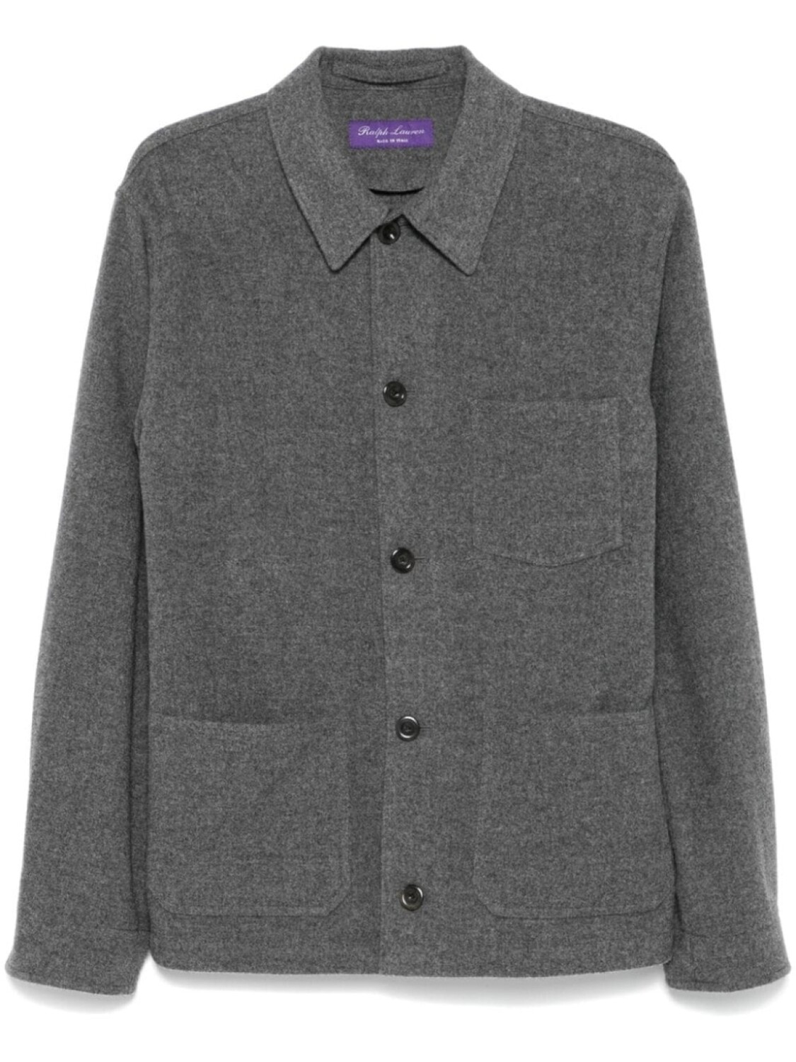 

Ralph Lauren Purple Label рубашка на пуговицах, серый