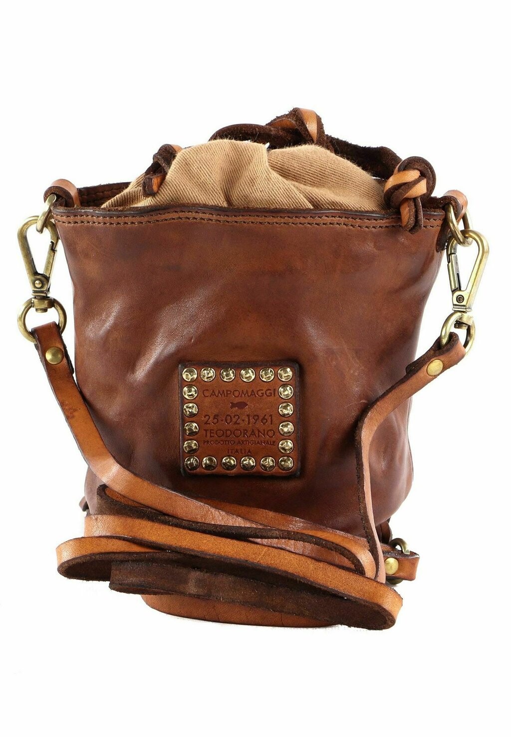 

Сумка через плечо TRADITIONAL ZEFIRO BUCKET MINI Campomaggi, цвет cognac