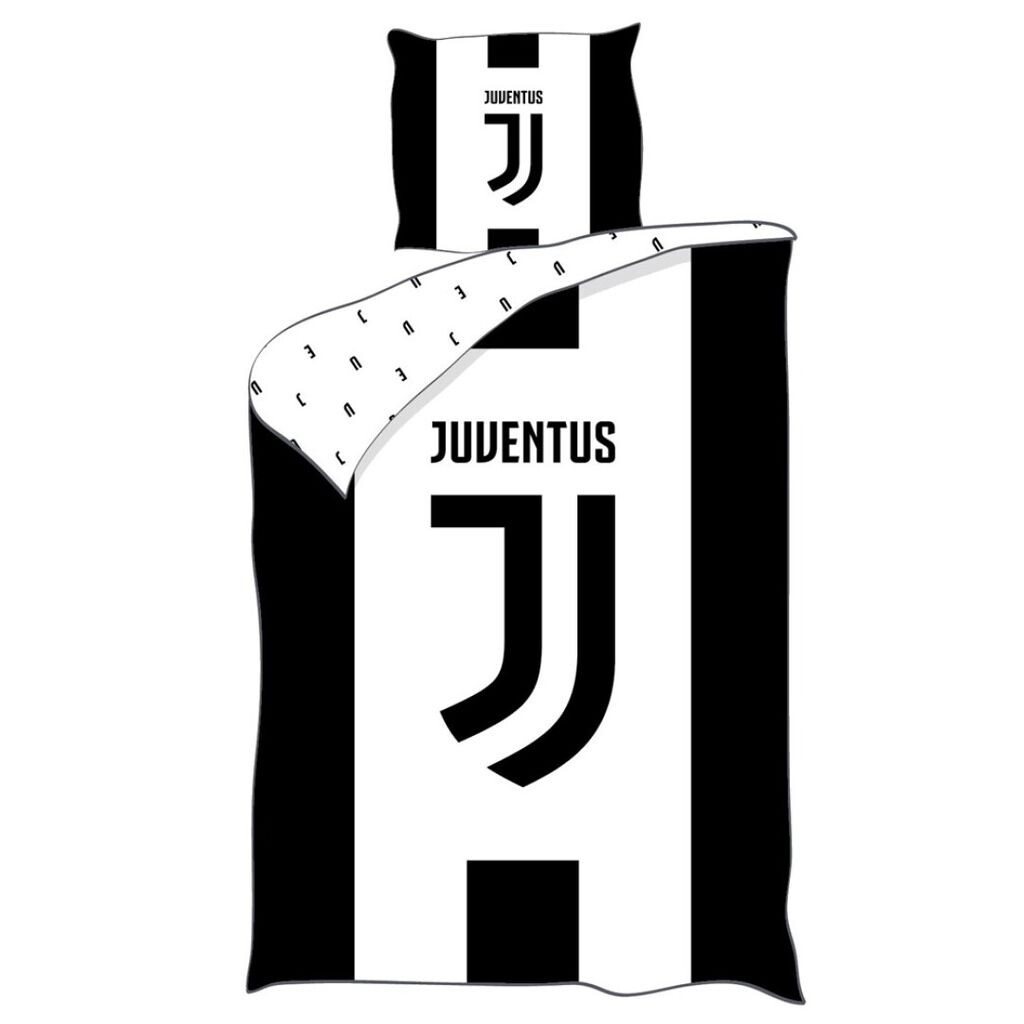 

Пододеяльник 140 х 200 см хлопок черный/белый Juventus