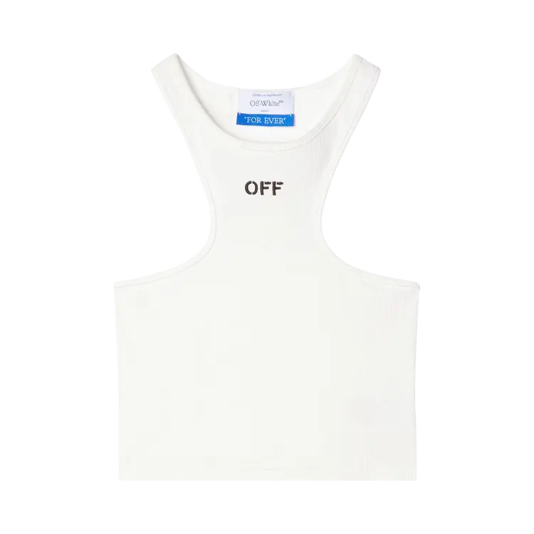 

Топ Off-White Off Stamp Rib Rowing 'White/Black', белый