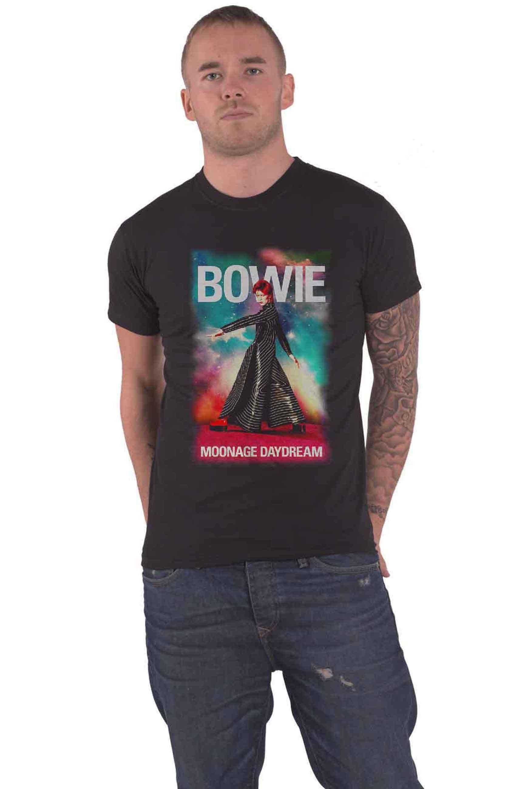 Футболка Moonage Daydream Fade David Bowie, черный david bowie david bowieсаундтрек moonage daydream a film by brett morgen 3 lp