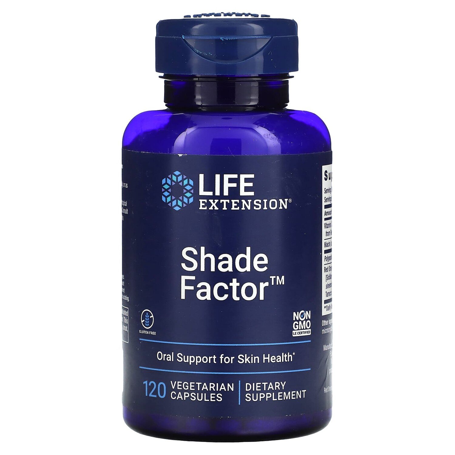 

Shade Factor, 120 вегетарианских капсул, Life Extension