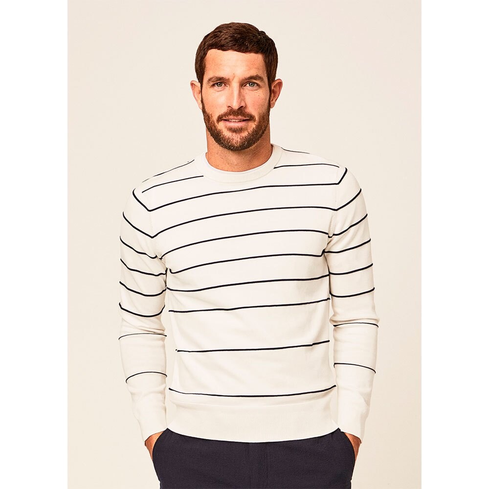 

Свитер Hackett Breton Stripe Crew Neck, белый
