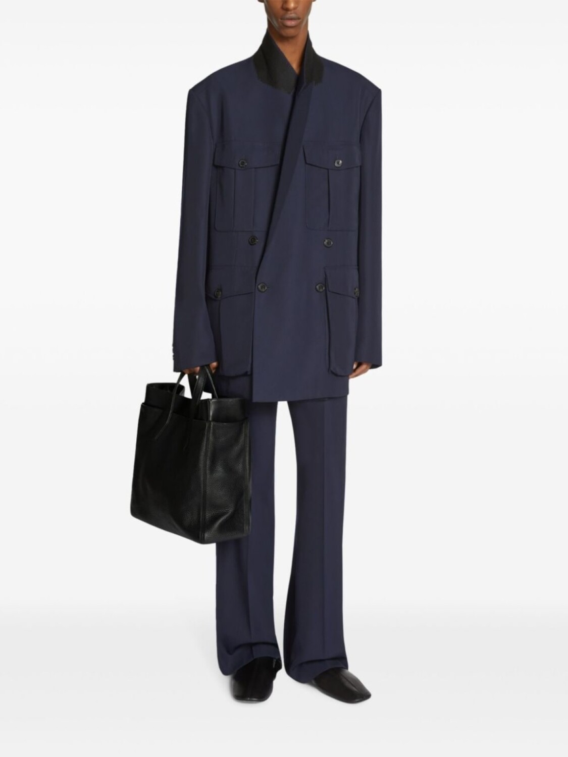 

DRIES VAN NOTEN двухслойная сумка, черный