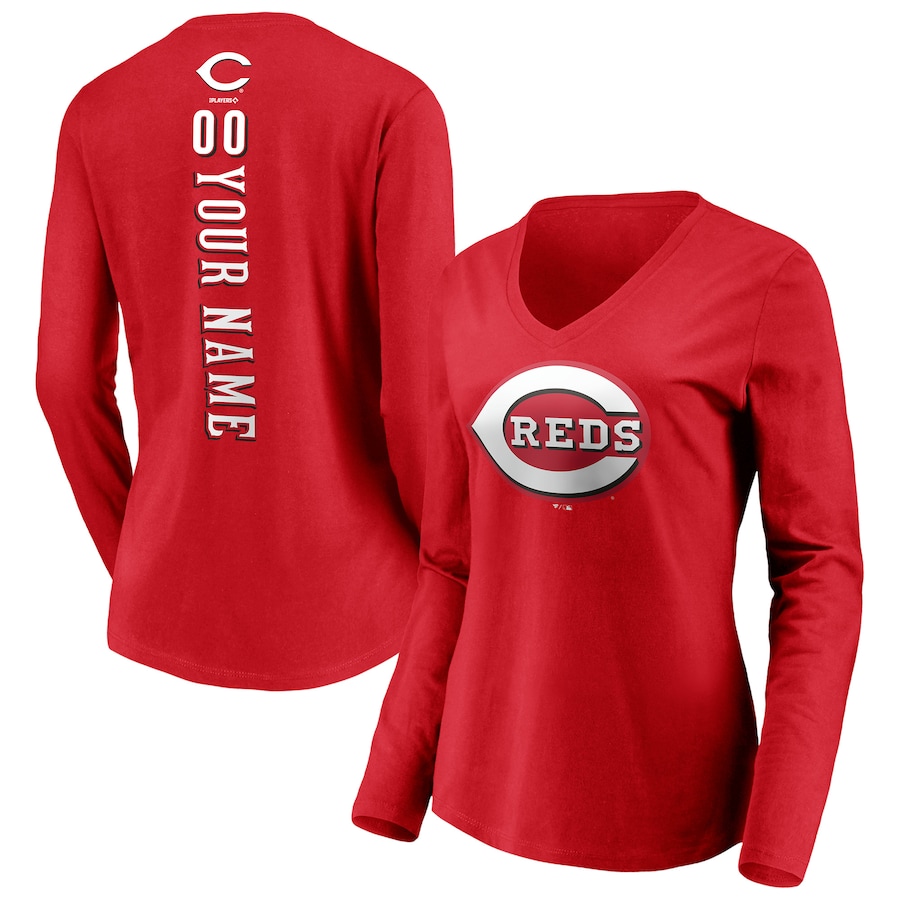 

Футболка с длинным рукавом Fanatics Branded Cincinnati Reds, красный