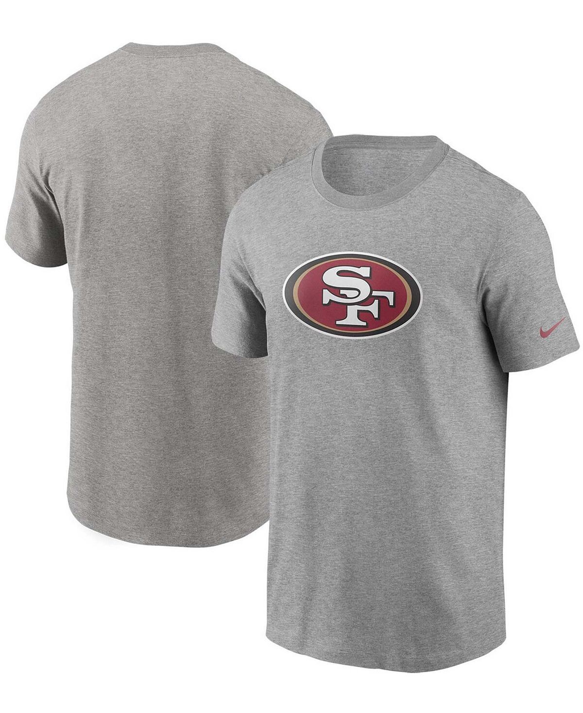 

Мужская серая футболка с логотипом San Francisco 49ers Primary Logo Nike, Серый