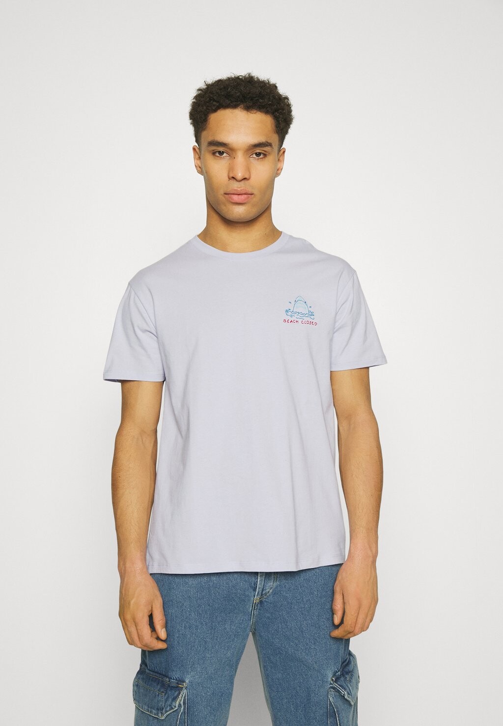 

Футболка с принтом Maison Labiche, светло-синий