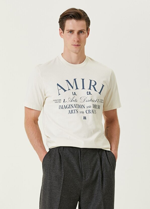 

Белая футболка с логотипом Amiri, Белый