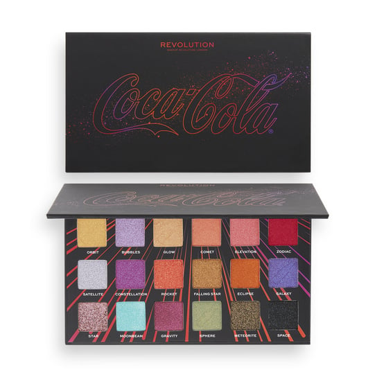 Палитра теней для век Makeup Revolution, Coca Cola Starlight, разноцветный