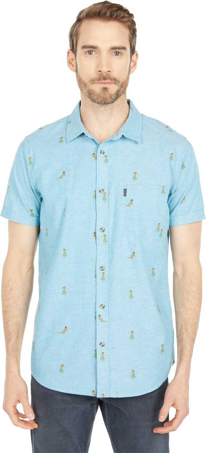 

Рубашка Rip Curl Hula Breach Short Sleeve Woven, цвет Teal