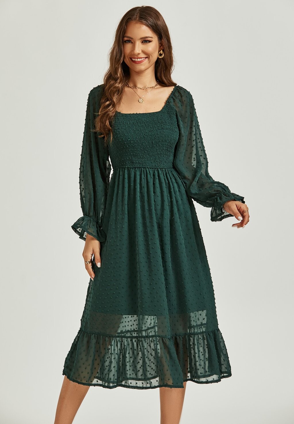 

Летнее платье FS Collection, темно-зеленый
