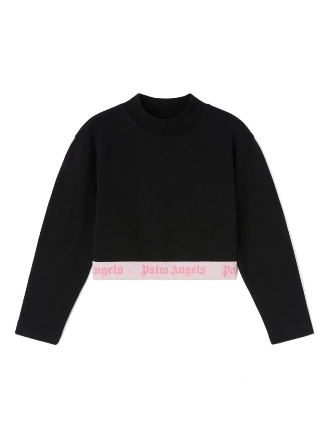 

Palm Angels Kids укороченная толстовка с логотипом, черный