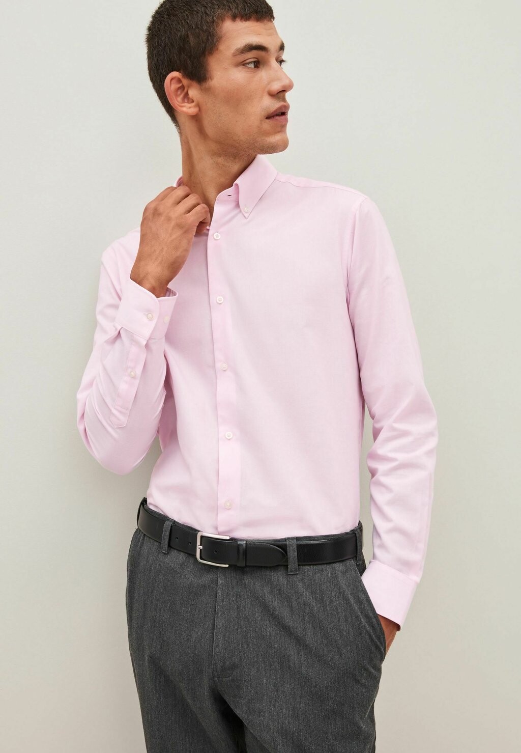 

Рубашка Easy Care Oxford-Regular Fit Single Cuff Next, цвет light pink