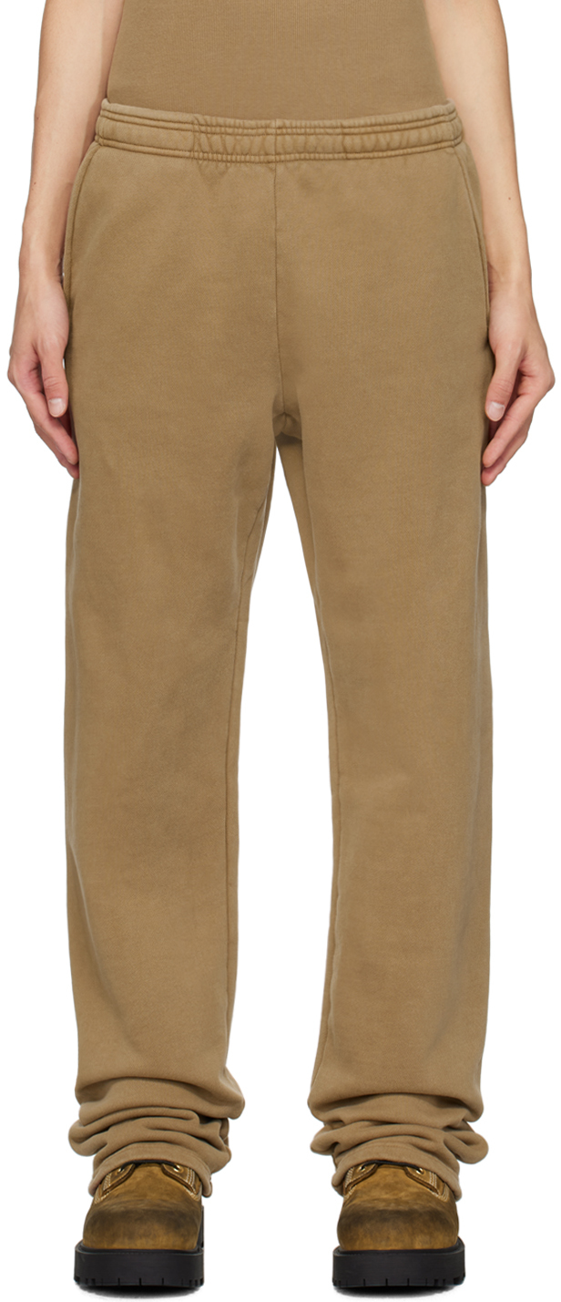 Серо-коричневые спортивные штаны прямого кроя Entire Studios серо коричневые брюки студия john elliott