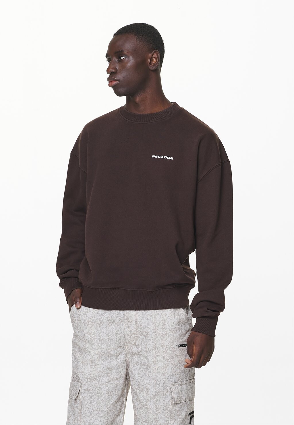 

Толстовка Oversized Logo Pegador, цвет washed oak brown