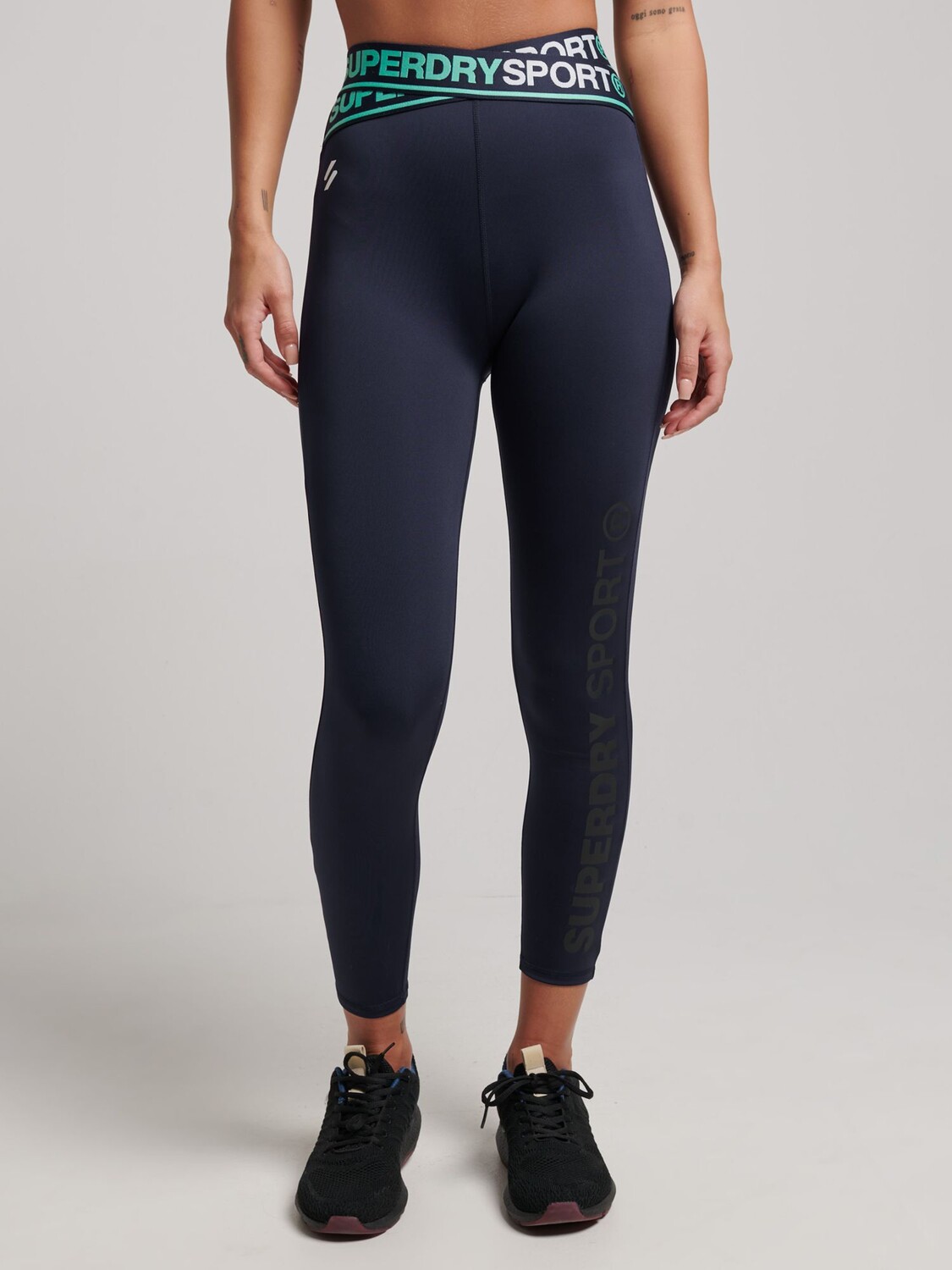 

Леггинсы для тренажерного зала Training Cross 7/8 Superdry, рич флот