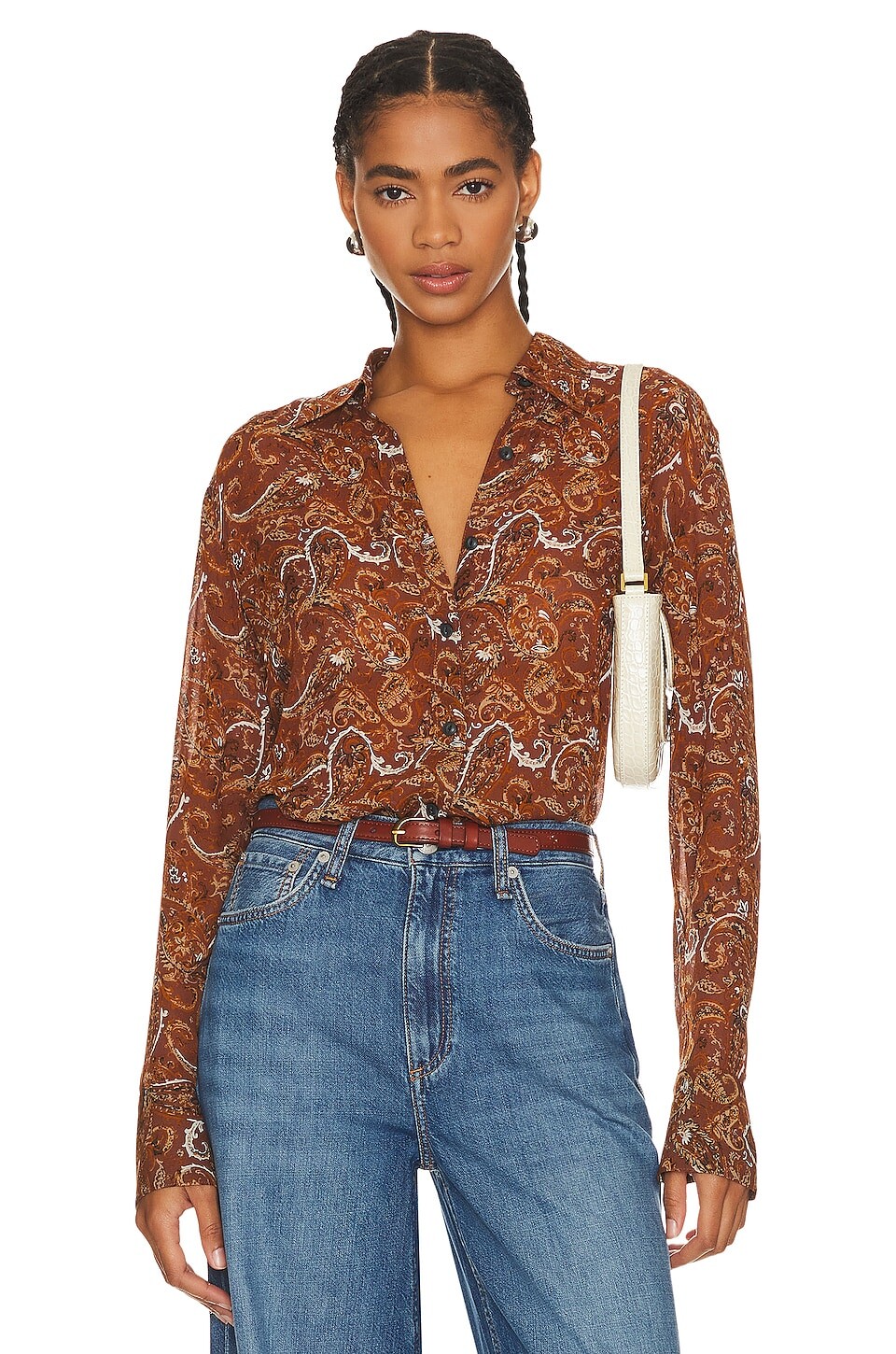 

Топ Rag & Bone Antonia, цвет Brown Multi