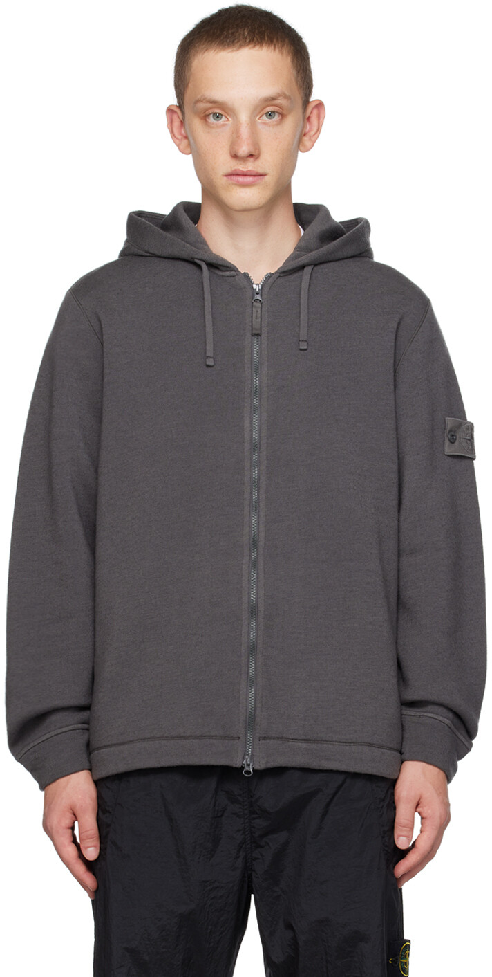 

Серый худи Ghost Piece Stone Island