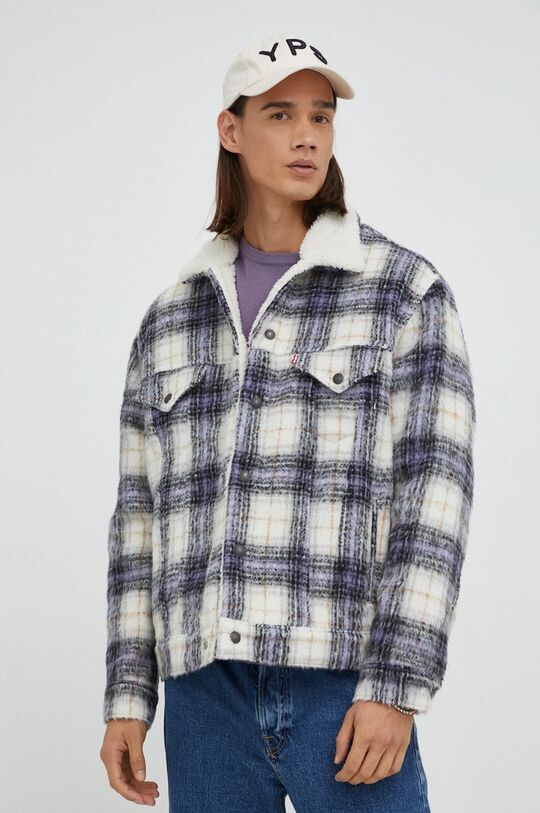 

Куртка из смесовой шерсти Levi's, фиолетовый