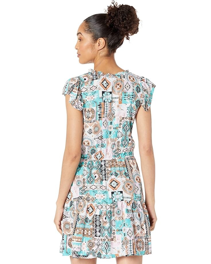 

Платье Wrangler Retro Ruffle Sleeve Dress, мульти