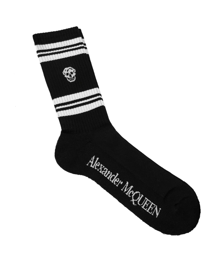 

Носки с мотивом черепа Alexander Mcqueen, черный