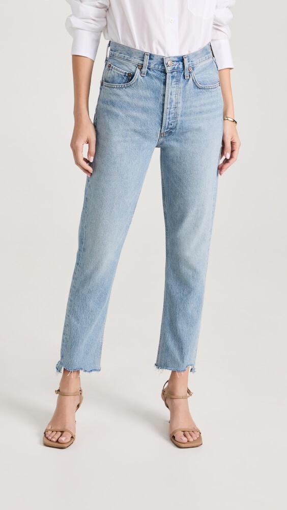 

Джинсы AGOLDE Riley High Rise Straight Crop