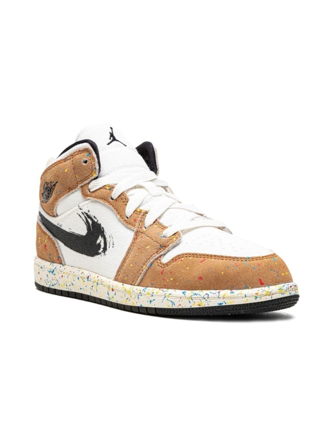 

Jordan Kids кроссовки Air Jordan 1 Mid SE Brushstroke, нейтральный цвет