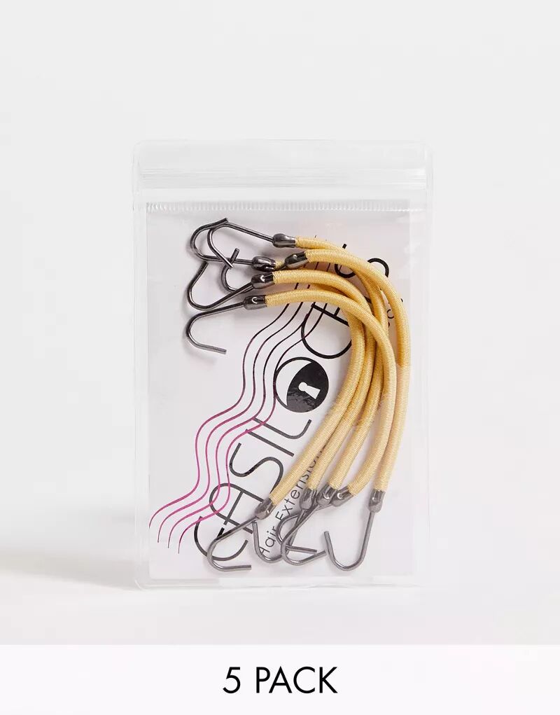 Резинки для волос Easilocks цвета блонд, в упаковке 5 шт резинки для волос в формовой упаковке нгstyle d 2 см