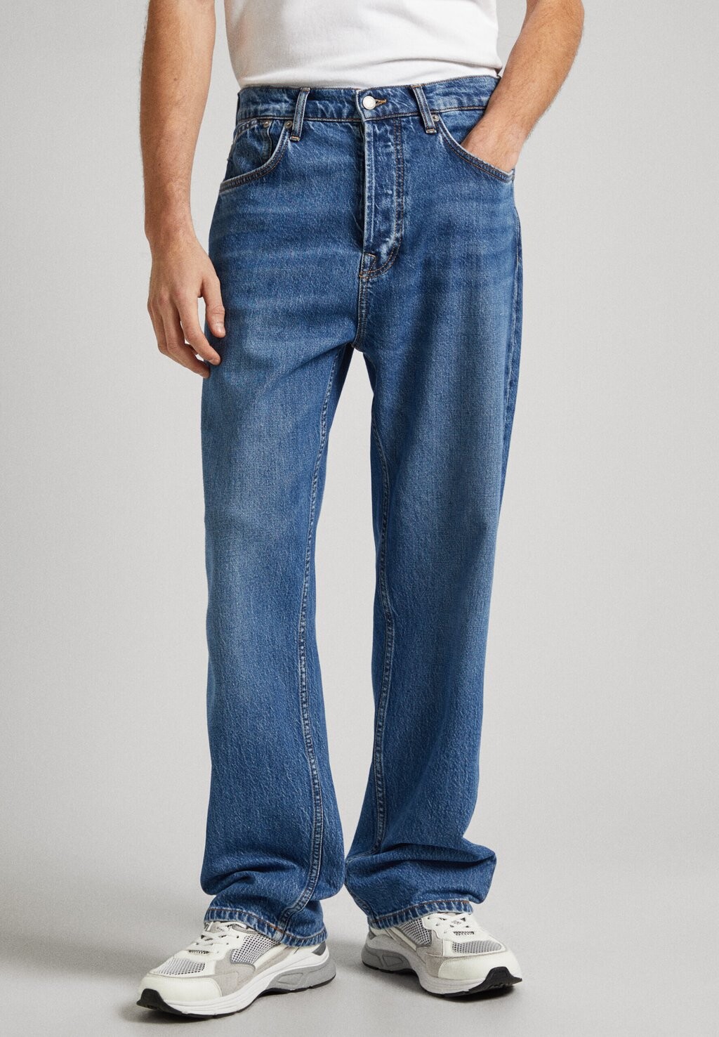 

Джинсы прямого кроя FRESH Pepe Jeans, синий деним