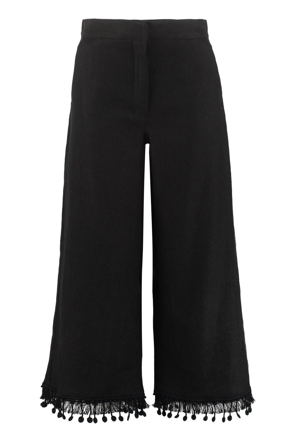 

Брюки Fiaba из льна и хлопка S MAX MARA, черный