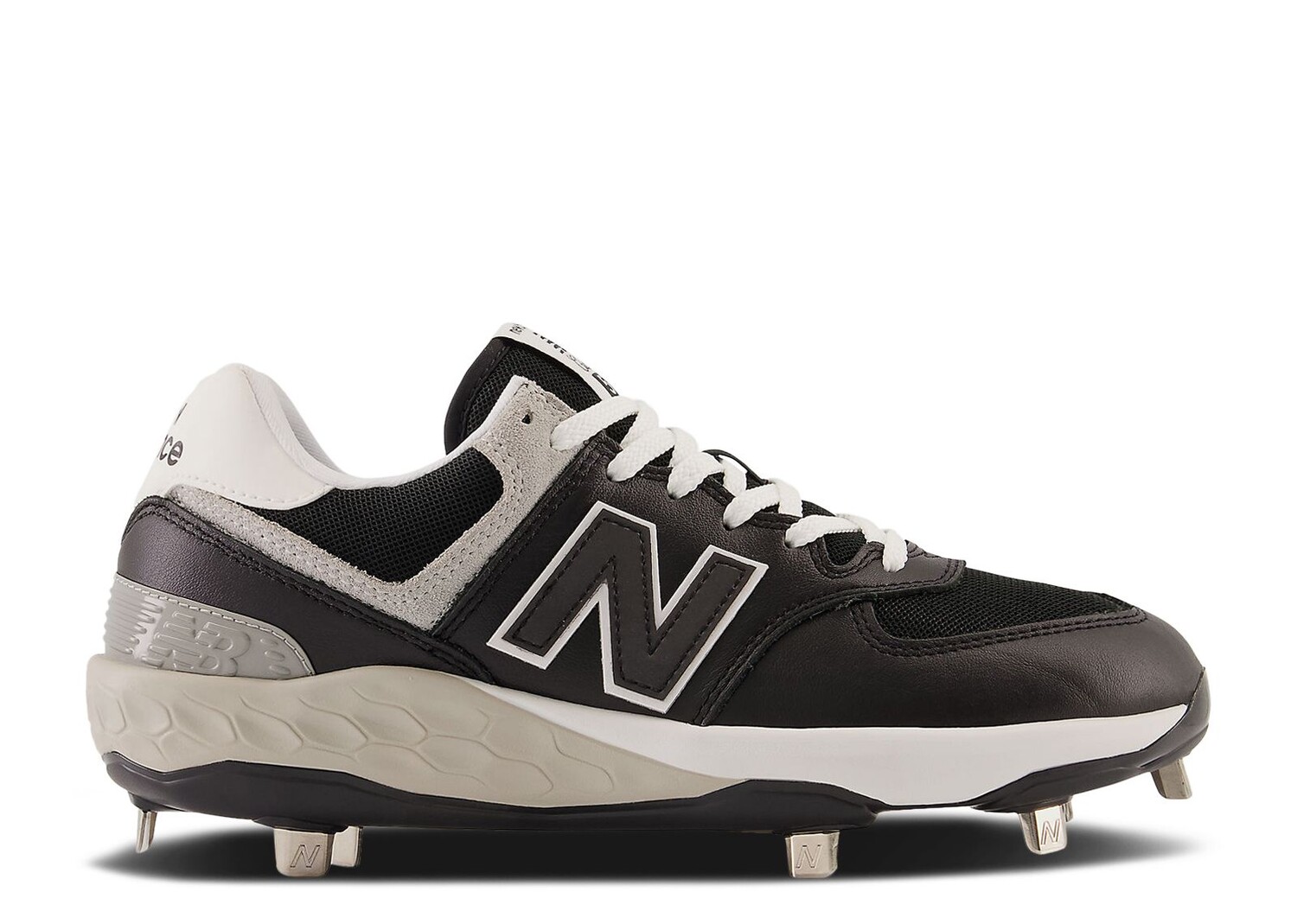 

Кроссовки New Balance Fresh Foam X 574 Cleat 'Black Cool Grey', черный